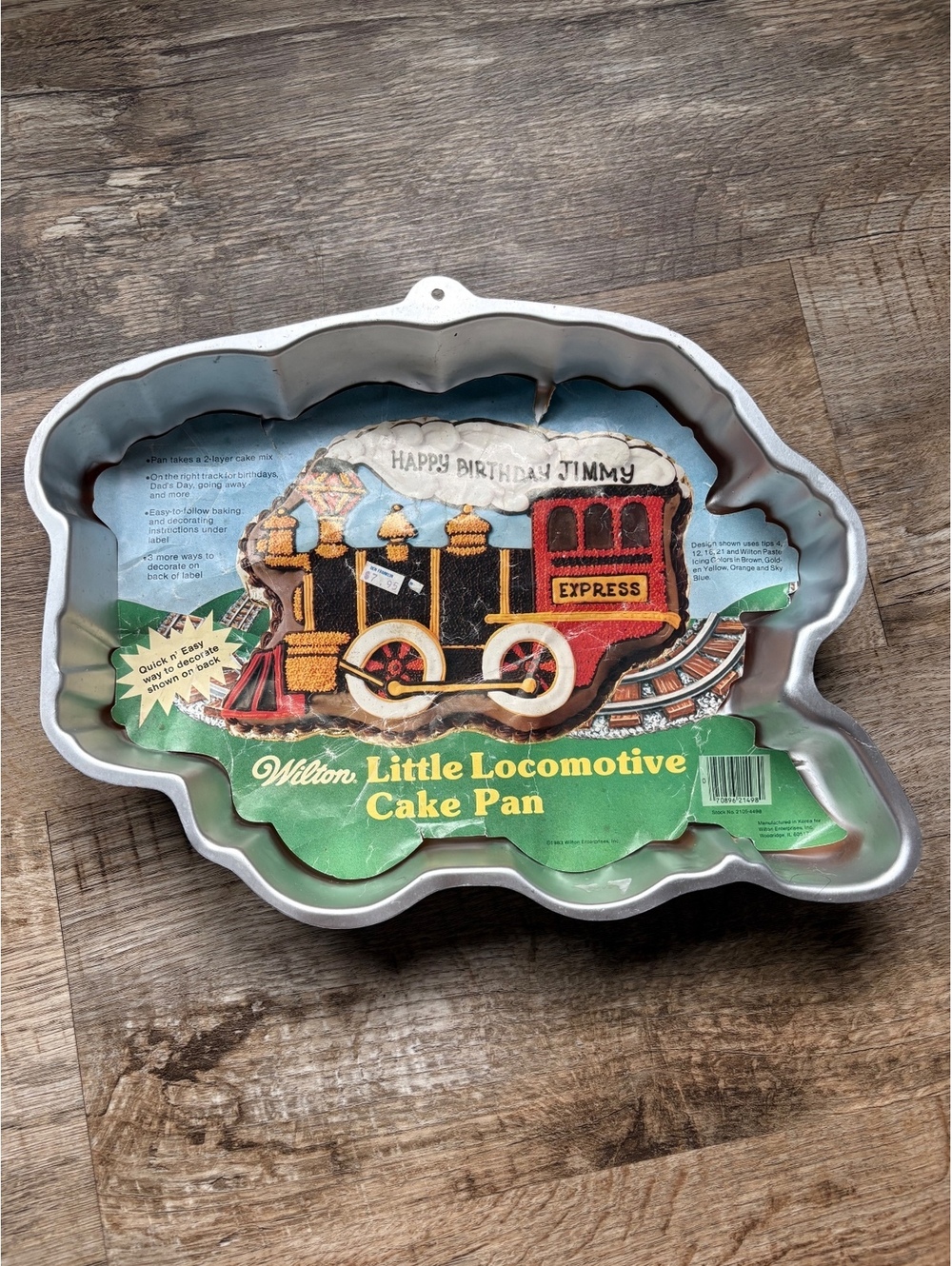 Wilton Little Locomotive Cake Pan - Vintage Train Shaped Aluminum Mold